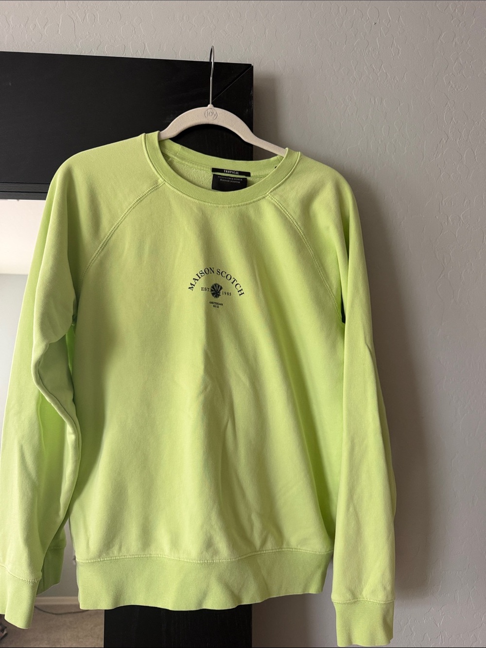 Scotch & Soda Lime Green Crewneck Sweatshirt